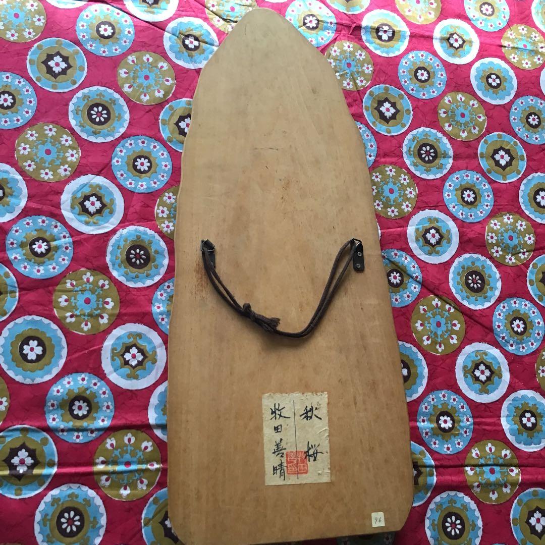 木製仏像彫刻 牧田善春 題名「秋桜」木彫り 東洋美術 仏教 仏様 観音