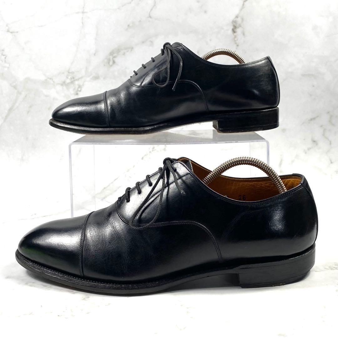 【美品】SCOTCH GRAIN ビジネスシューズ ストレートチップ 黒 26