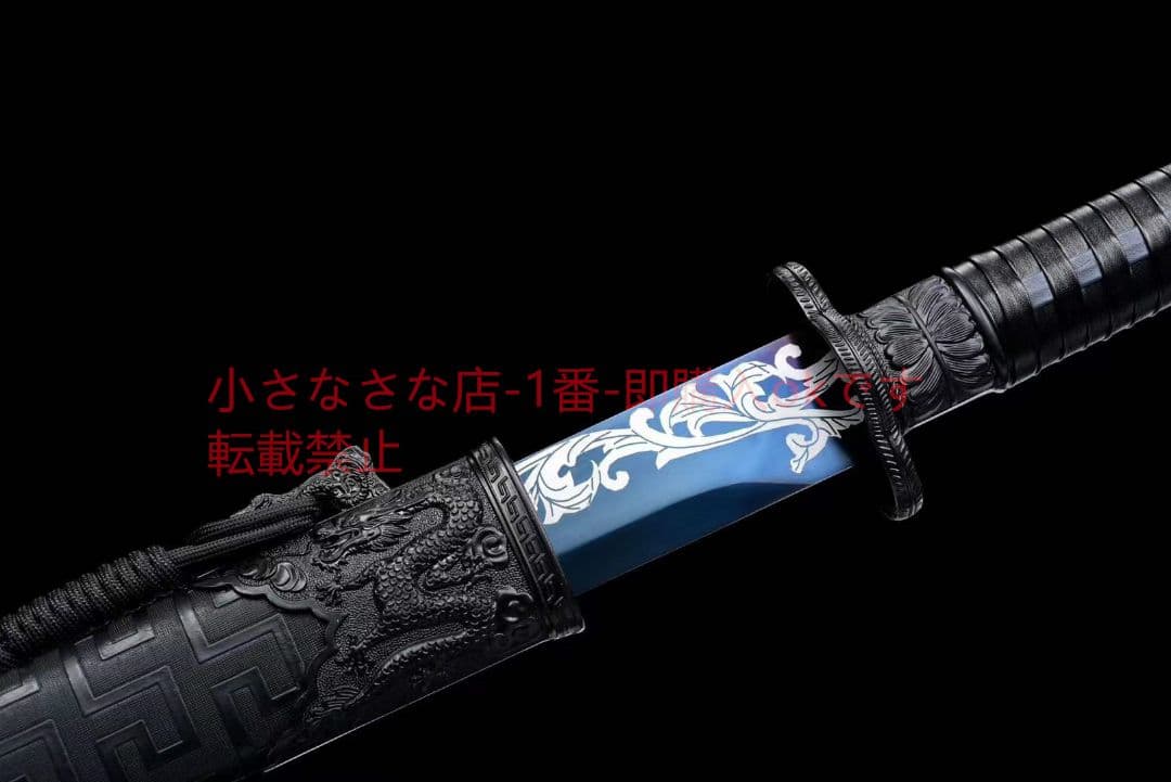 【黒金古刀花無欠】  古兵器 武具 刀装具 日本刀 模造刀 居合刀