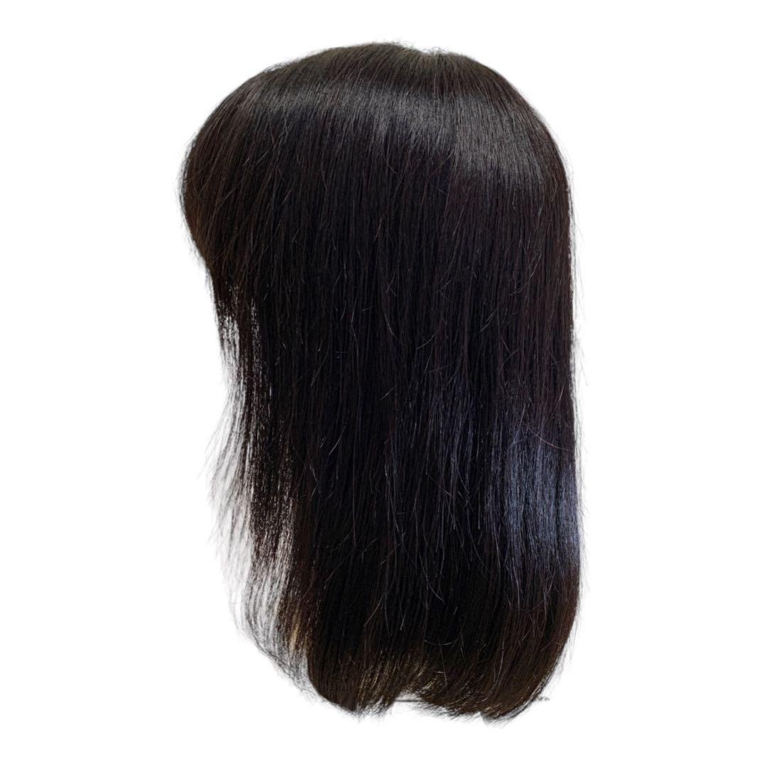 [美品] 人毛100%ボブフルウィッグ ウィッグ おしゃれ 自然