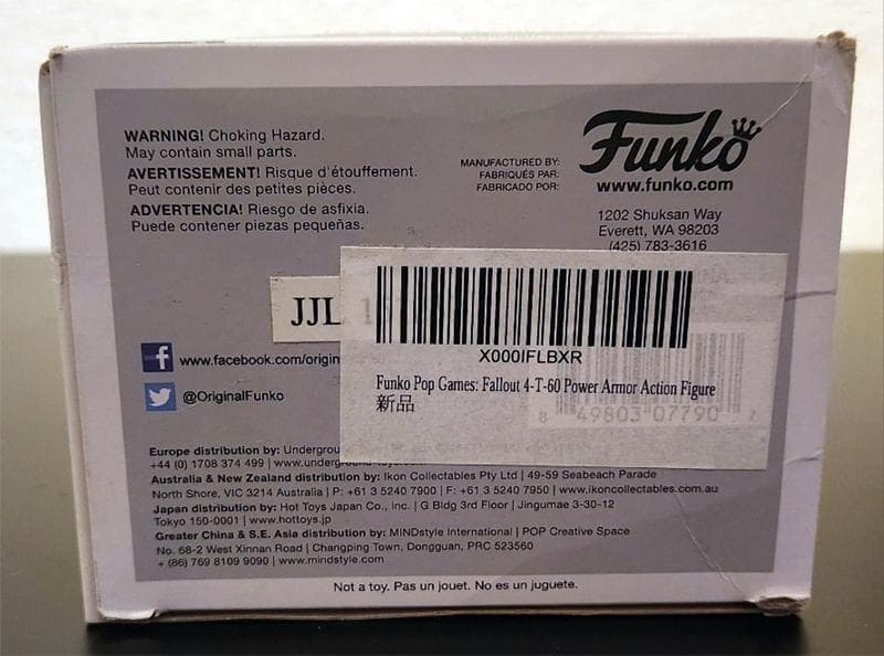ゲームキャラクター FUNKO POP : Fallout 4 T-60 Power Armor
