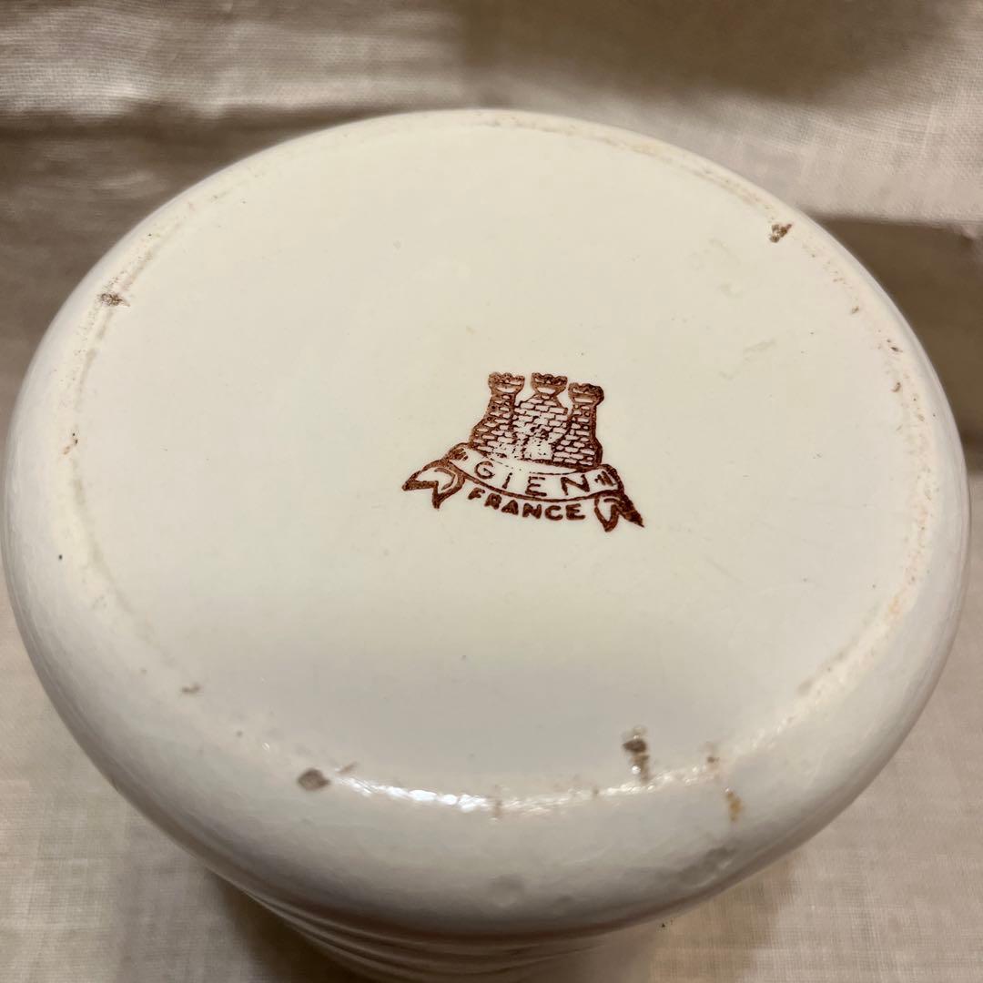 フランスアンティーク ジアン 白 ジャグ ピシェ ピッチャー