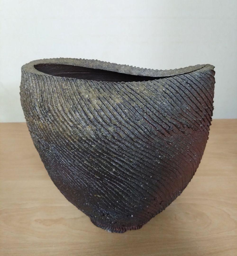 備前花器　備前焼花入　花器　備前焼