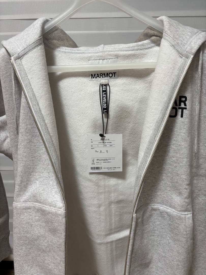 トップス MARMOT LOGO ZIP UP HOODIE 25SS-L2-03