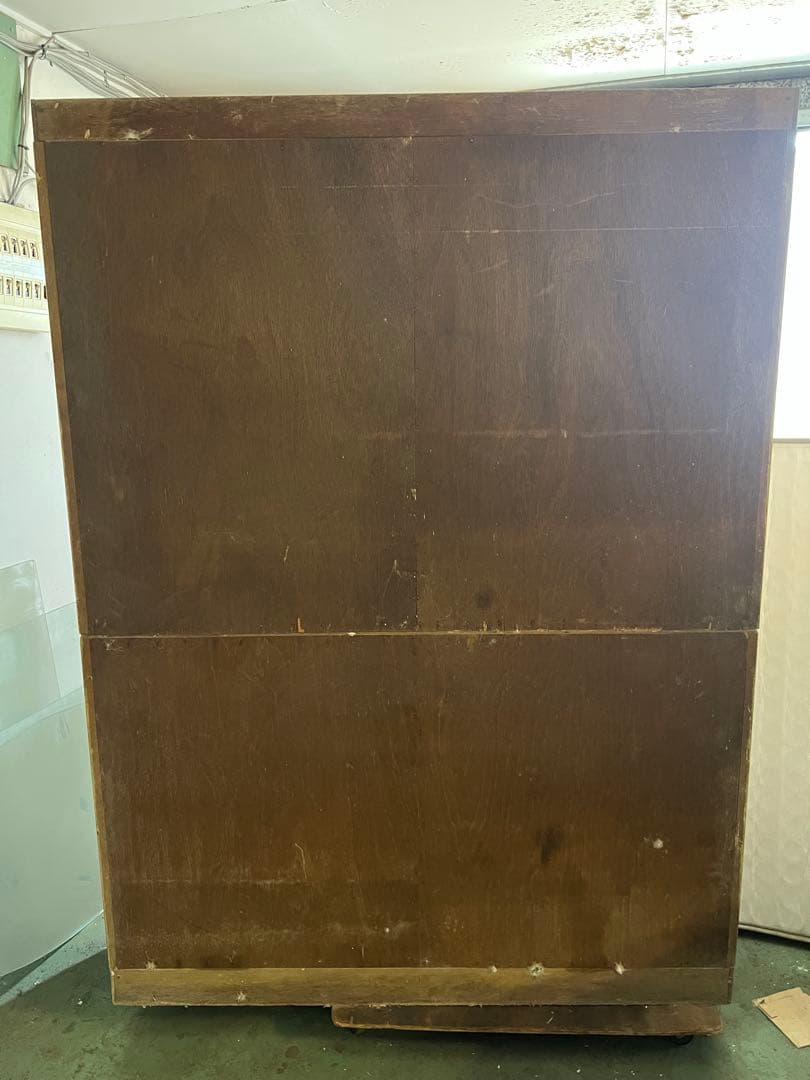 O-1604】水屋 食器棚 飾り棚 キャビネット 昭和レトロ アンティーク O