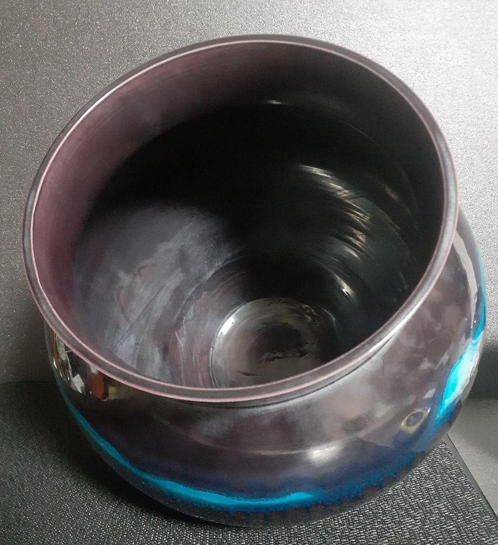 大作❗️】日本工芸会正会員 琥山窯 名工【小野次郎】作 彩釉壺 母