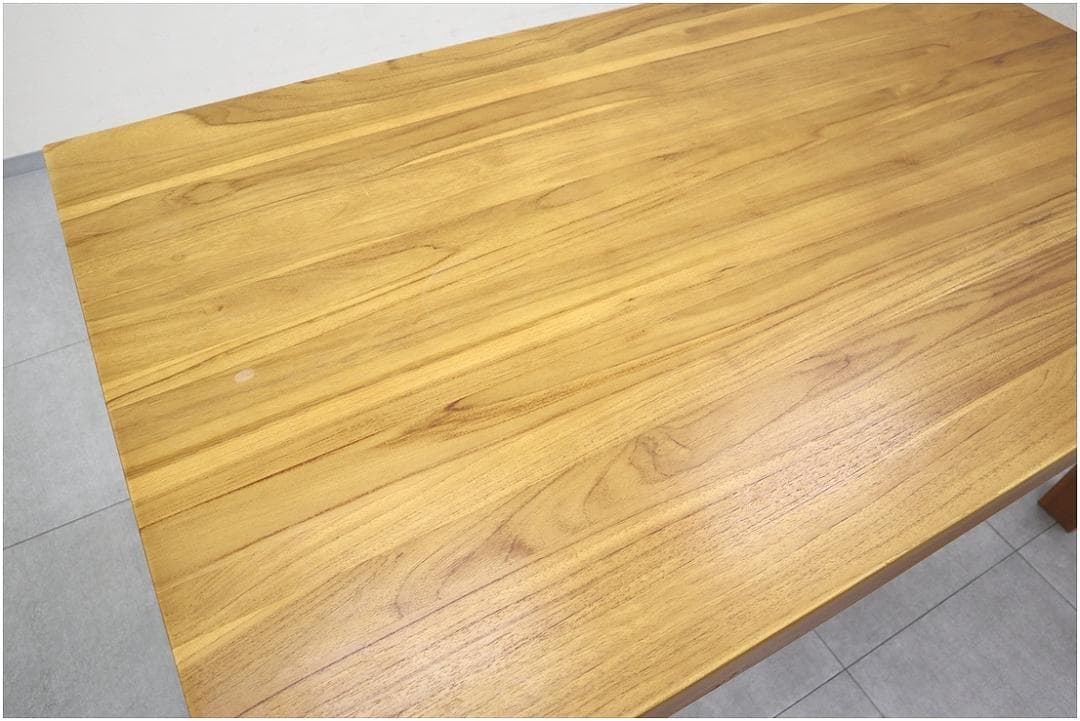 スキャンティーク LOIS ダイニングテーブル 天然木 チーク材 無垢材