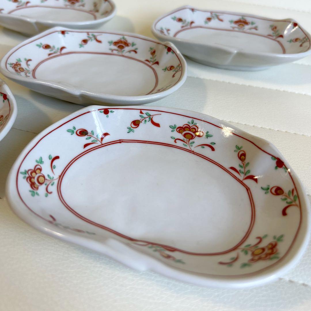 小皿 手塩皿 龍 染付 色絵 金彩 明治 大正 古伊万里 銘 その1 5枚