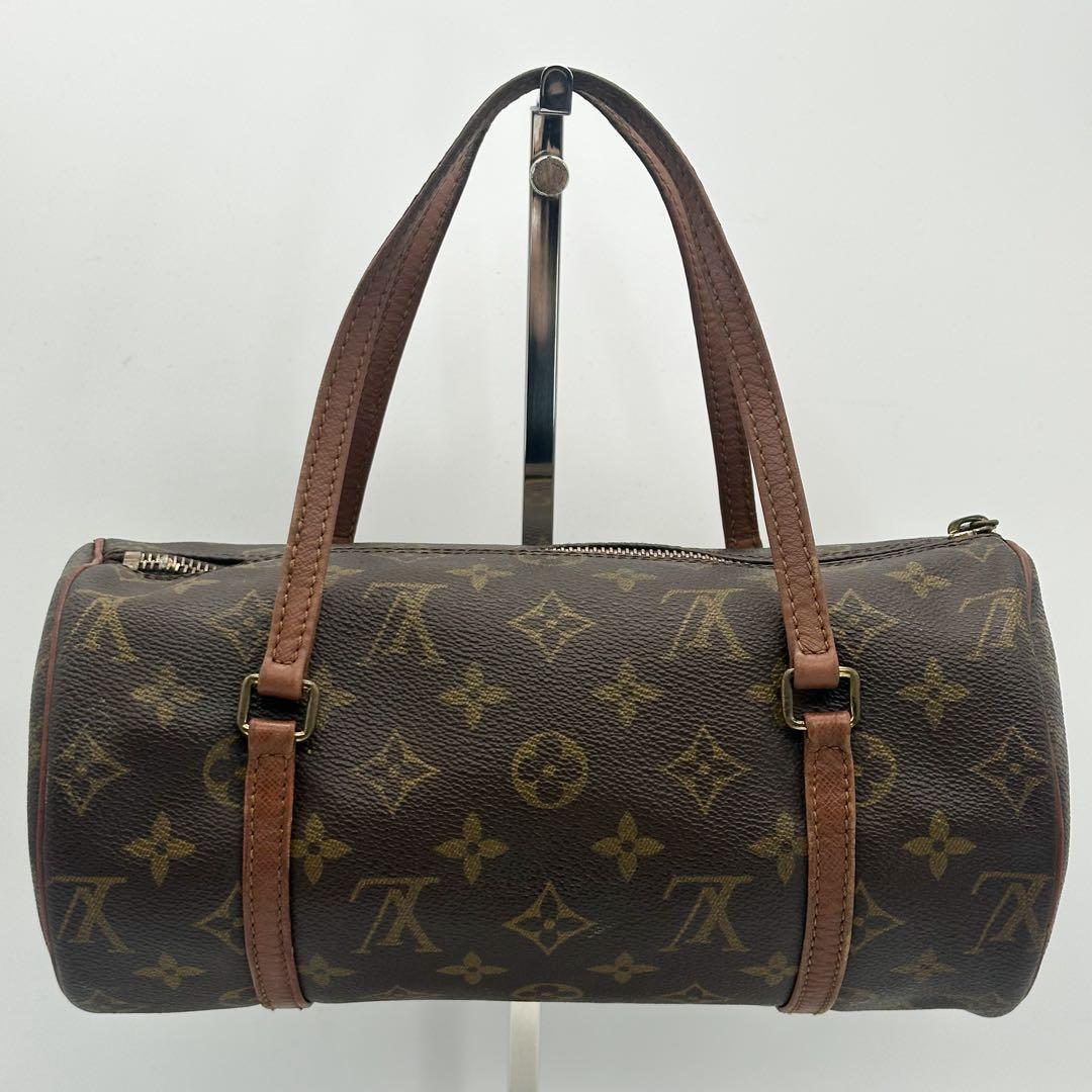 ルイヴィトン パピヨン 26 モノグラム ブラウン ハンドバッグ ヴィンテージ