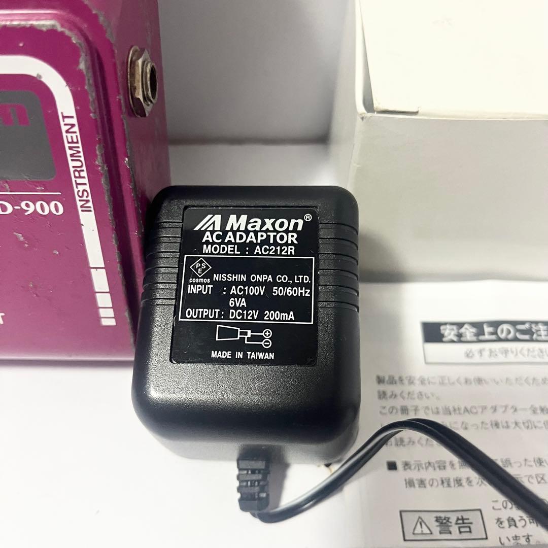 Maxon AD-900 アナログディレイペダル 純正アダプター付
