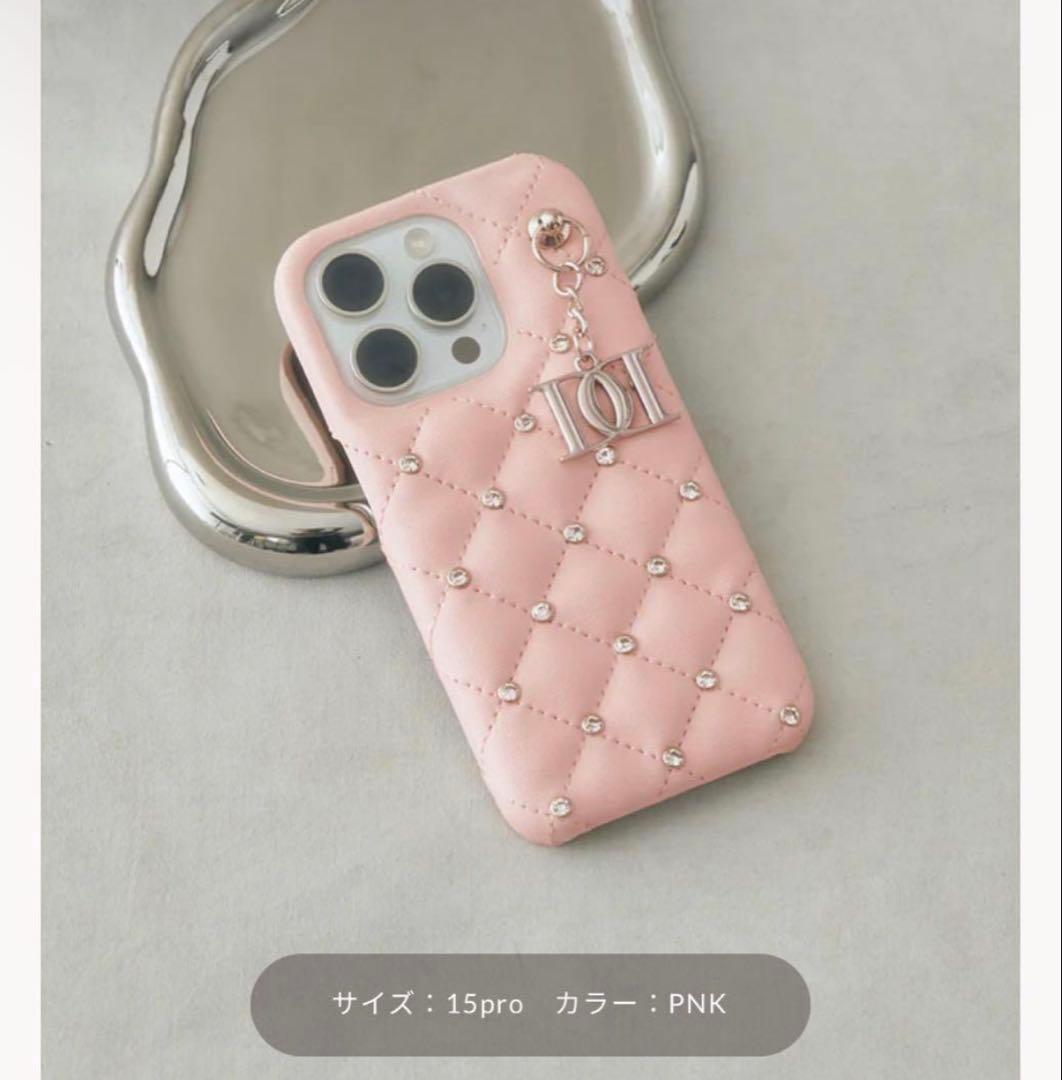 Darich キルティングビジューDDチャームiPhoneケース15Pro ピン - メルカリ