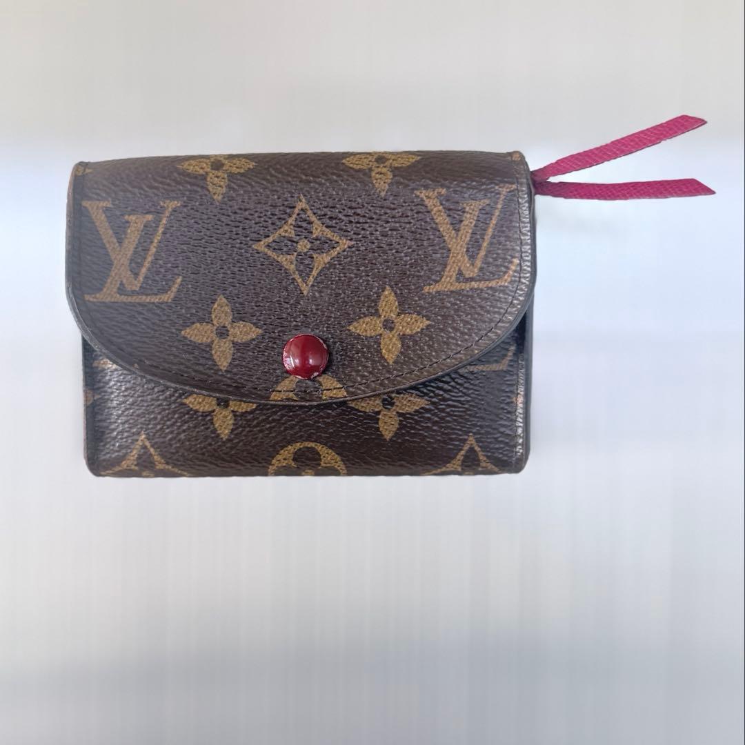 美品Louis Vuitton ポルトモネ・ロザリモノグラム 二つ折り財布 - メルカリ