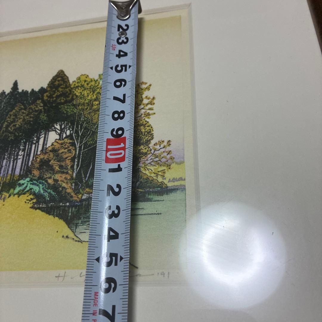 吉田穂高 木群れ 木版画