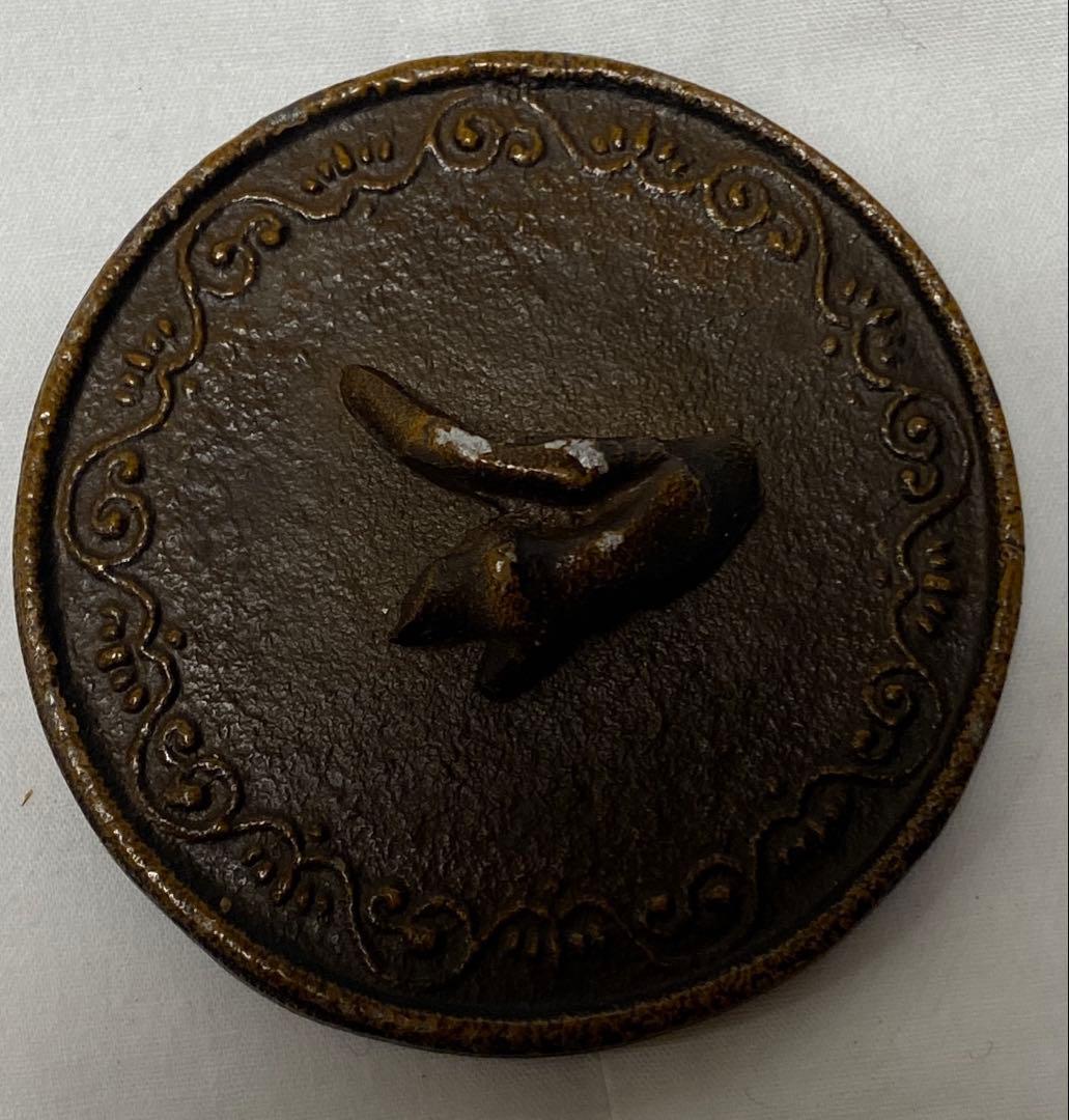 唐銅 鬼面風炉釜 コレクション用