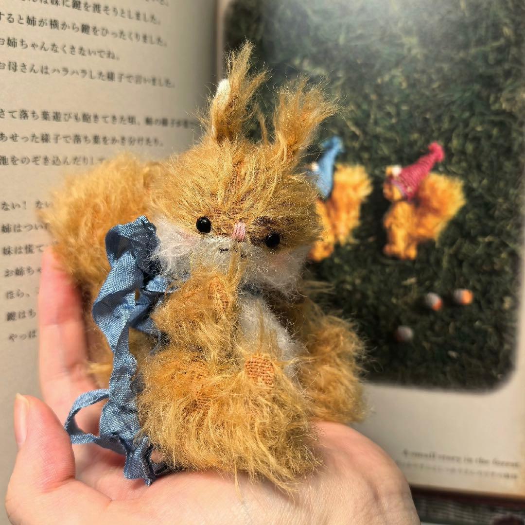 キュートなリスベイビー ぬいぐるみ アーティストベア 海外作家様