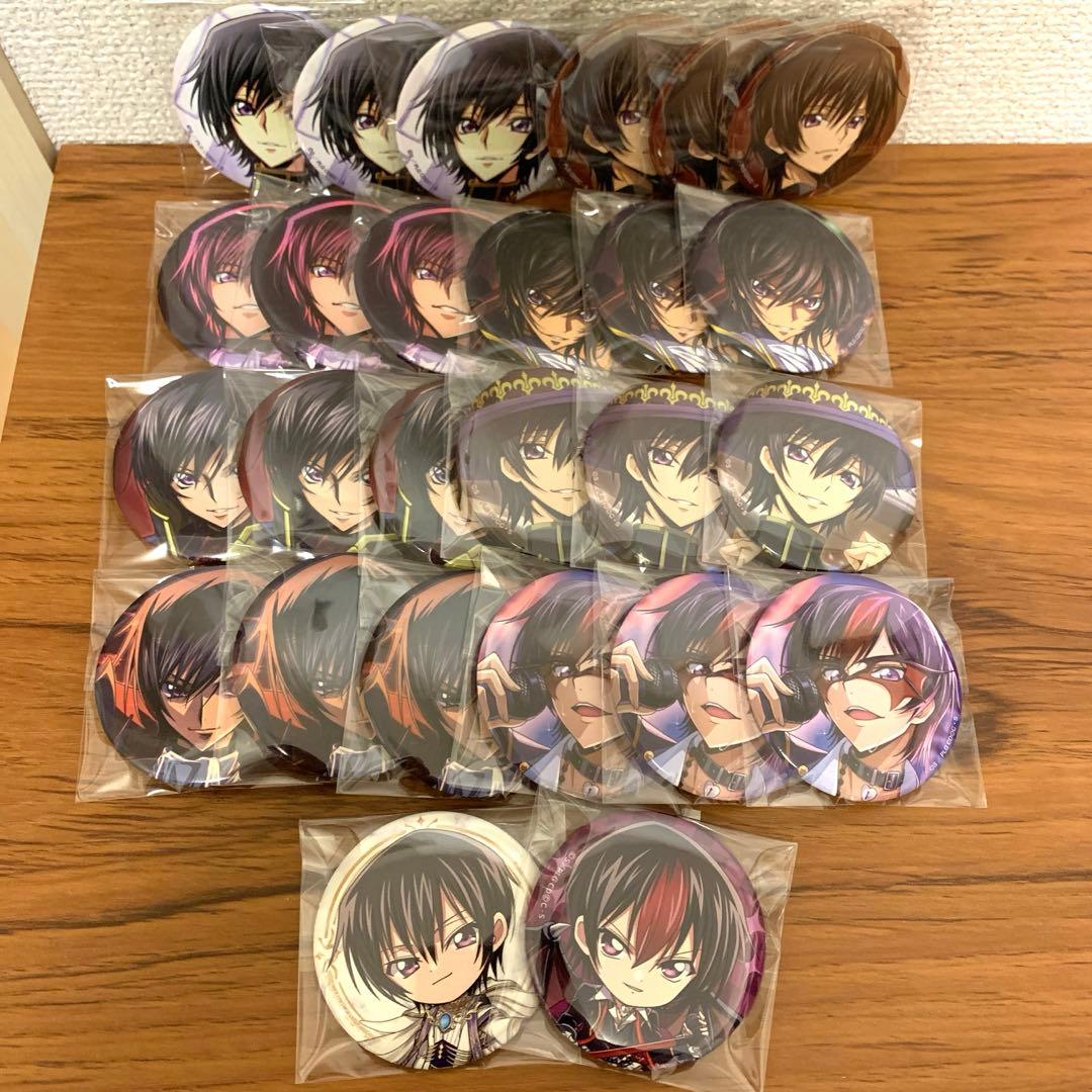 コードギアス ツリービレッジ 　キャラバッジコレクション ルルーシュ　26個 コードギアス ルルーシュ ツリービレッジ ツリビレ キャラバッジ 缶