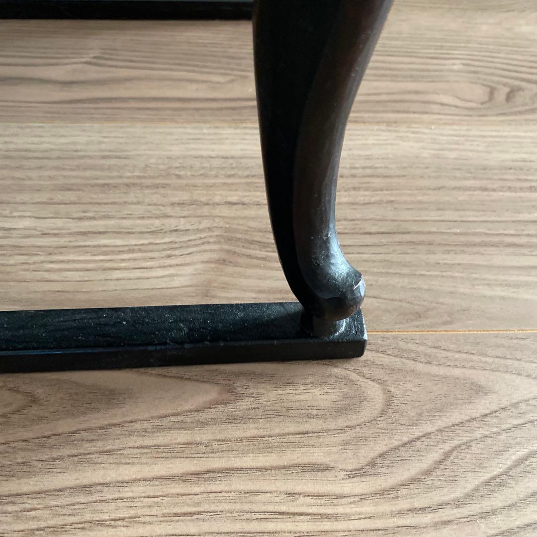 アンティーク骨董 李朝 ソバン 小盤 李朝 お膳 虎脚 机 花台 木製