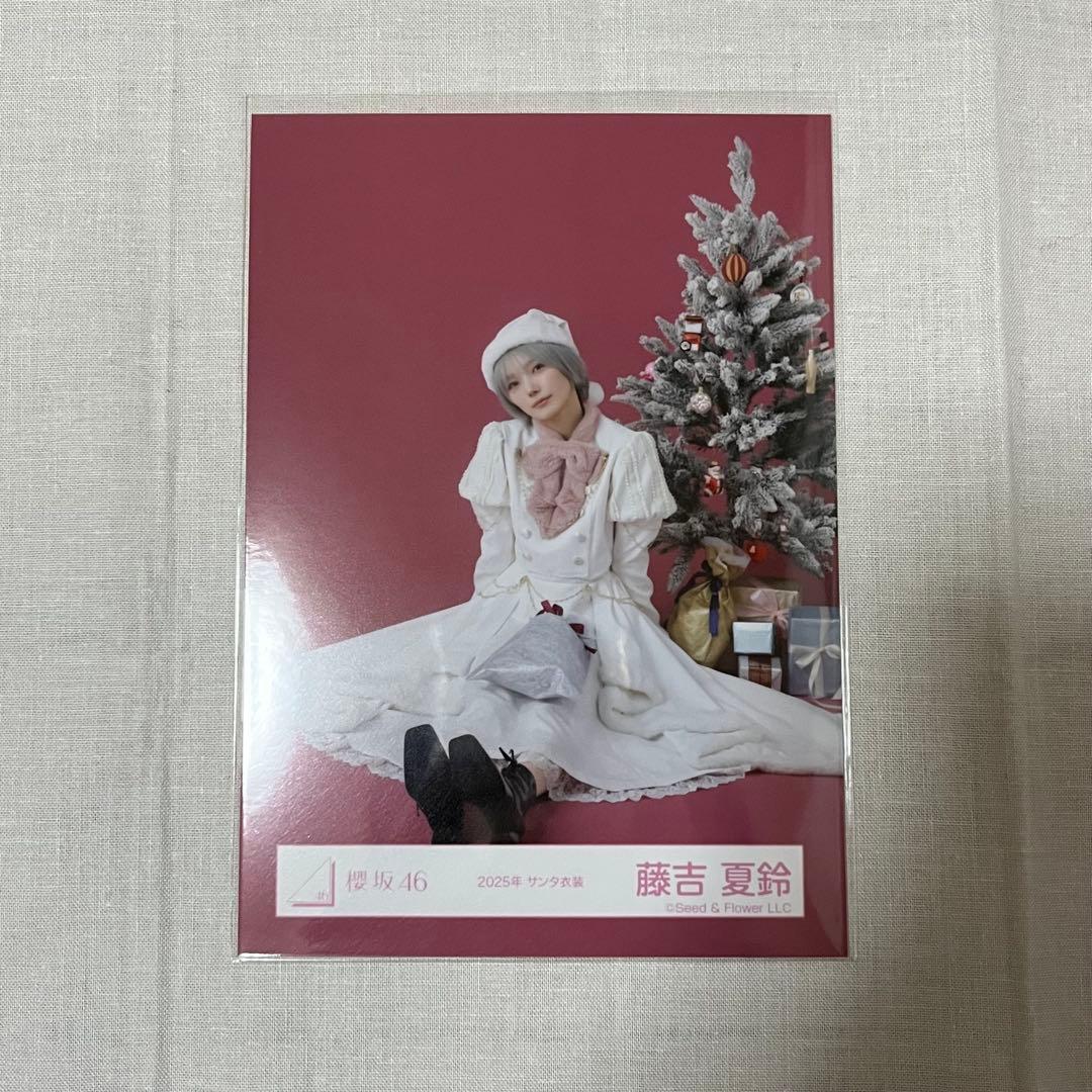 櫻坂46 生写真 藤吉夏鈴 2025年 サンタ衣装 - メルカリ