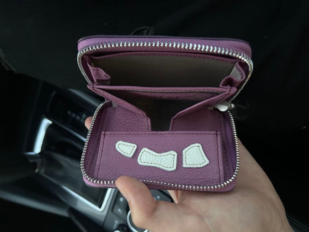 Kapital Bone レザー ウォレット　パープル　財布 ボーン 骨