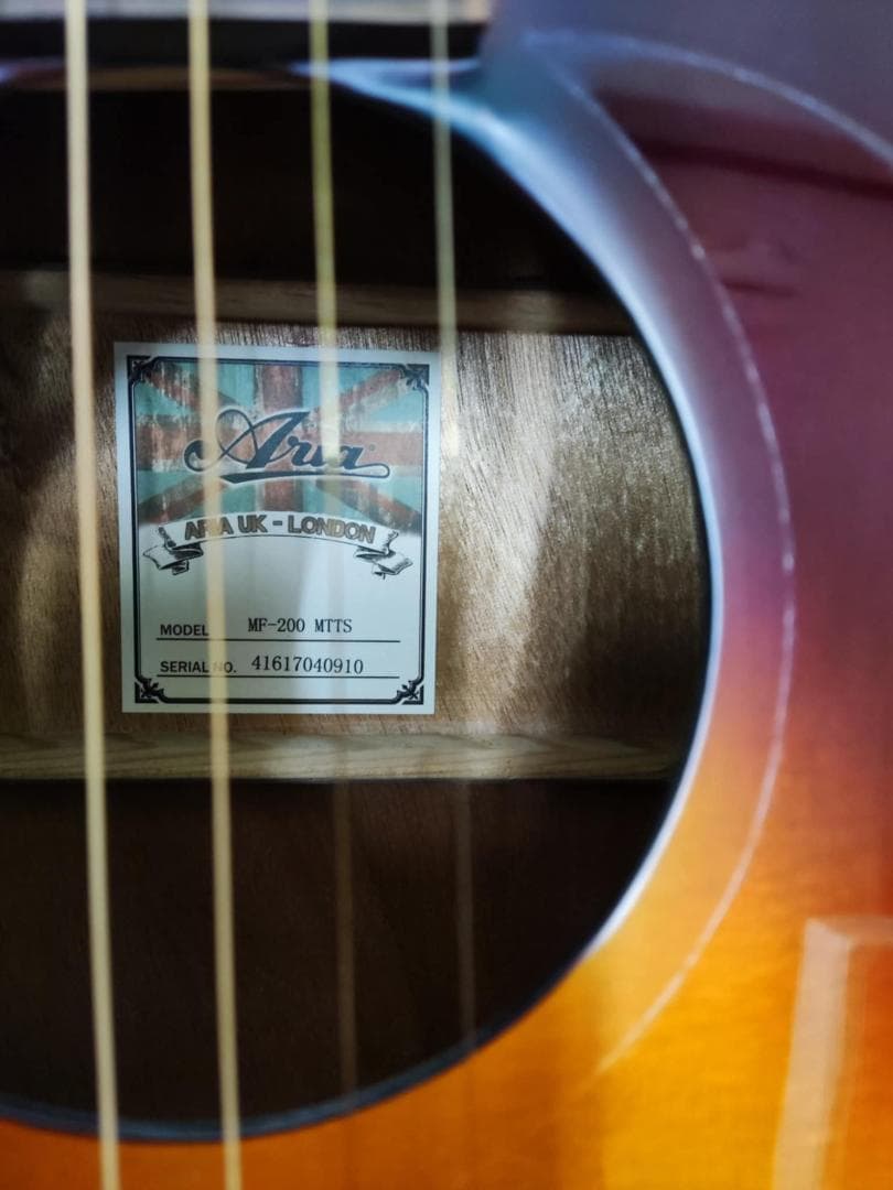 ARIA / MF-200 Tobacco Sunburst Matt アコギ アコギ ペイント