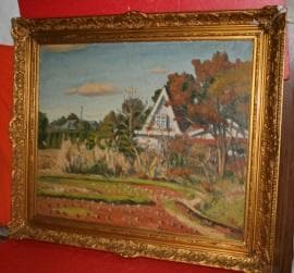 ★浅井政稔の油絵★『風景』★Ｆ２０号★