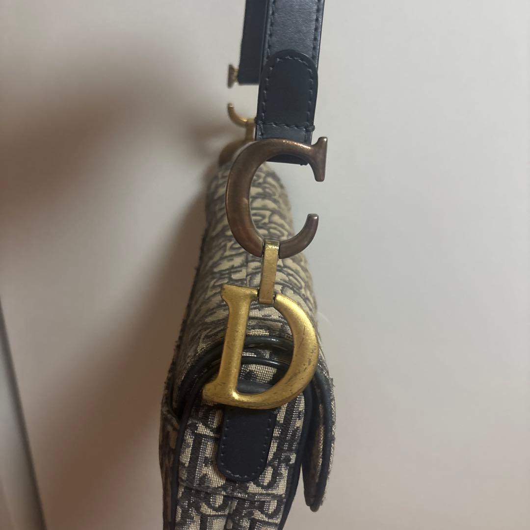 Dior サドルバッグ ベージュ/ブラック