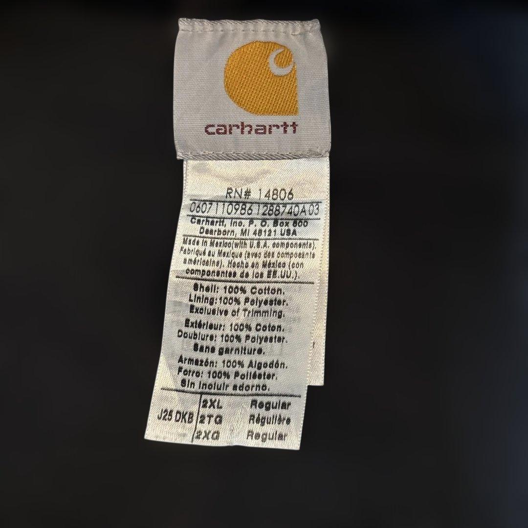 【レア刺繍・お得価格】Carhartt ダークブラウン アクティブジャケットXL