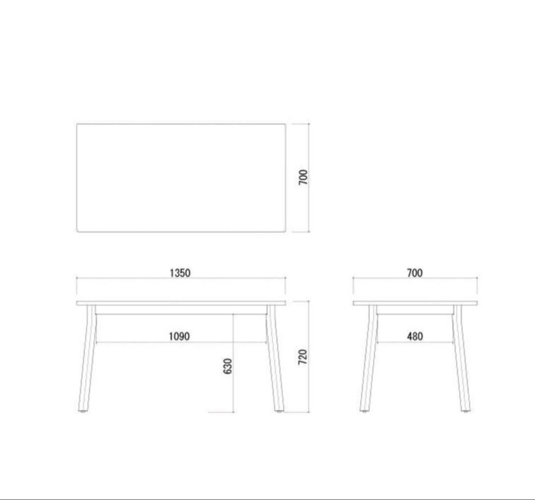 SIEVE マージダイニングテーブル Mサイズ　天然木　オーク無垢材