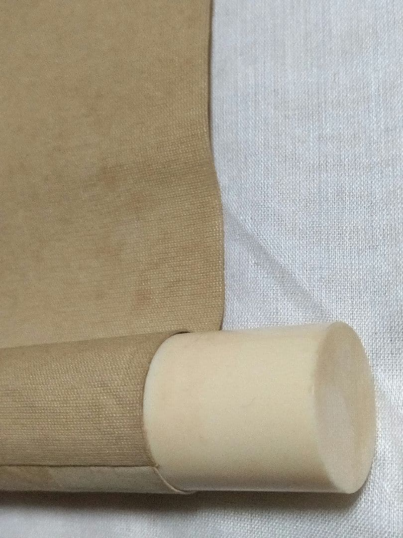 掛軸　肉筆　鯉乃瀧昇　共箱有　絹本　掛け軸