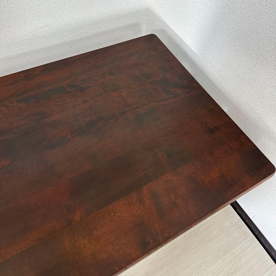 北海道民芸家具 樺材 無垢材 ダイニングテーブル 食卓テーブル 6人掛け i4※