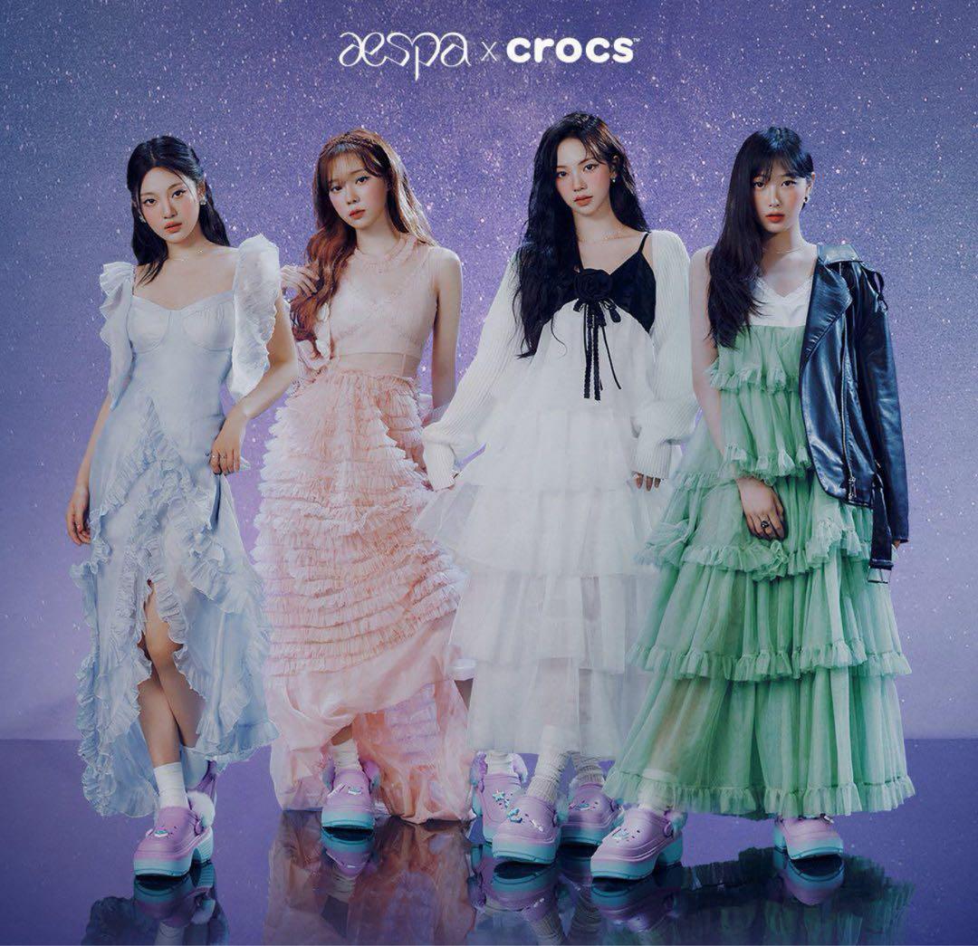 aespa × crocs クロックス コラボ 新品タグ付き 24cm エスパ