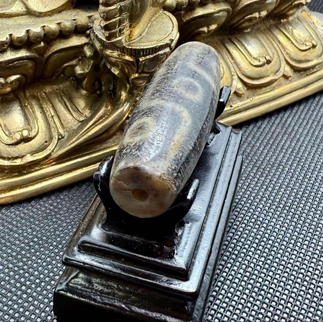 九眼天珠 原石 63 老礦天珠 ジービーズ 呪物 護符 お守り