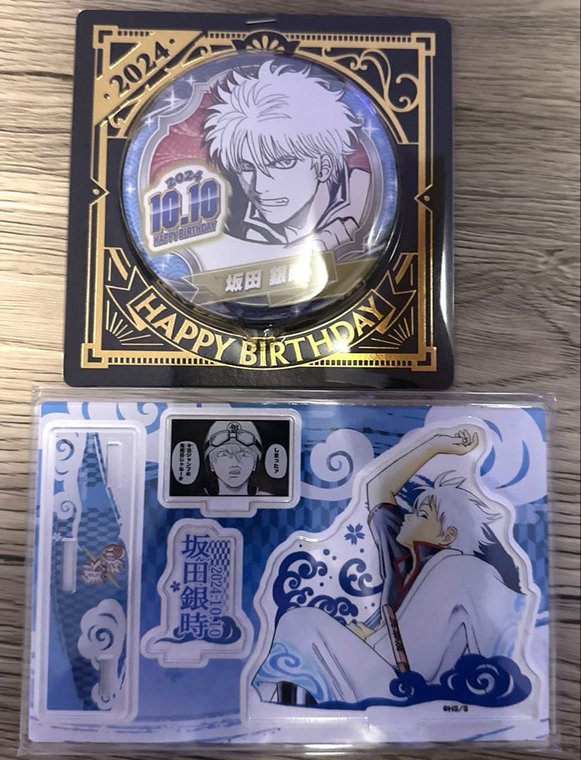 銀魂　バースデイ缶バッジ ジオラマフィギュア 2024年セット