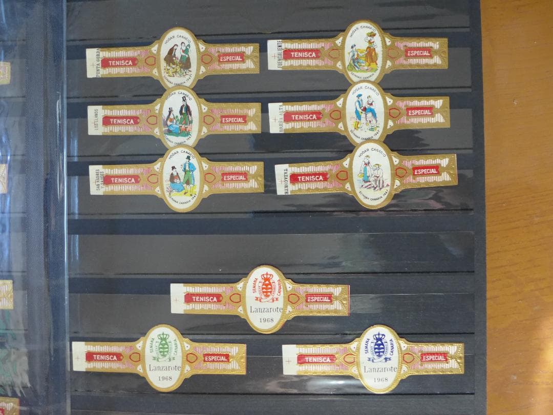 未使用】'50～'60年代頃 ビンティージ シガーバンド 282枚 ファイル入