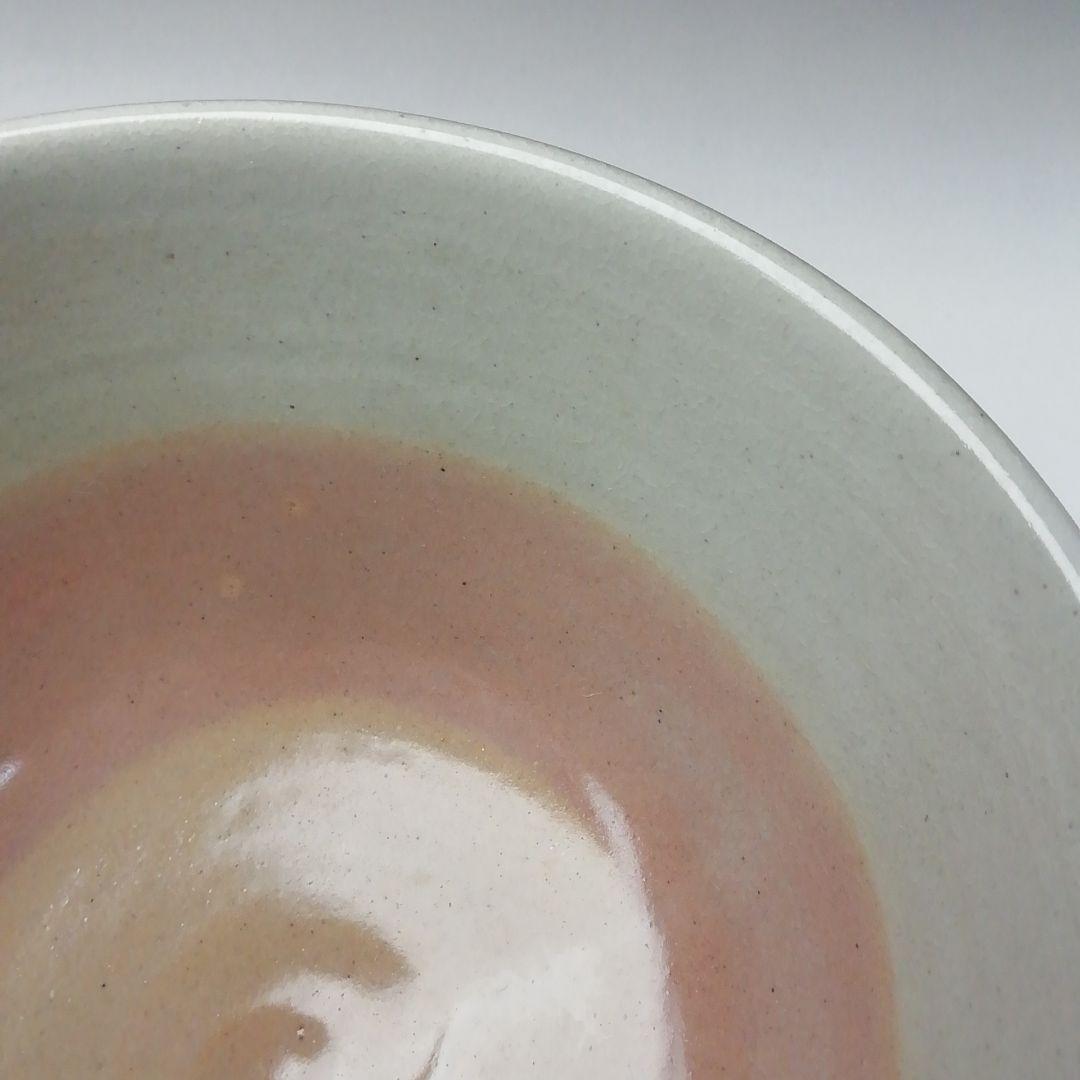 T263 茶碗 『松葉の絵』『花蝶窯 手塚充(石雲)』 共箱 抹茶碗