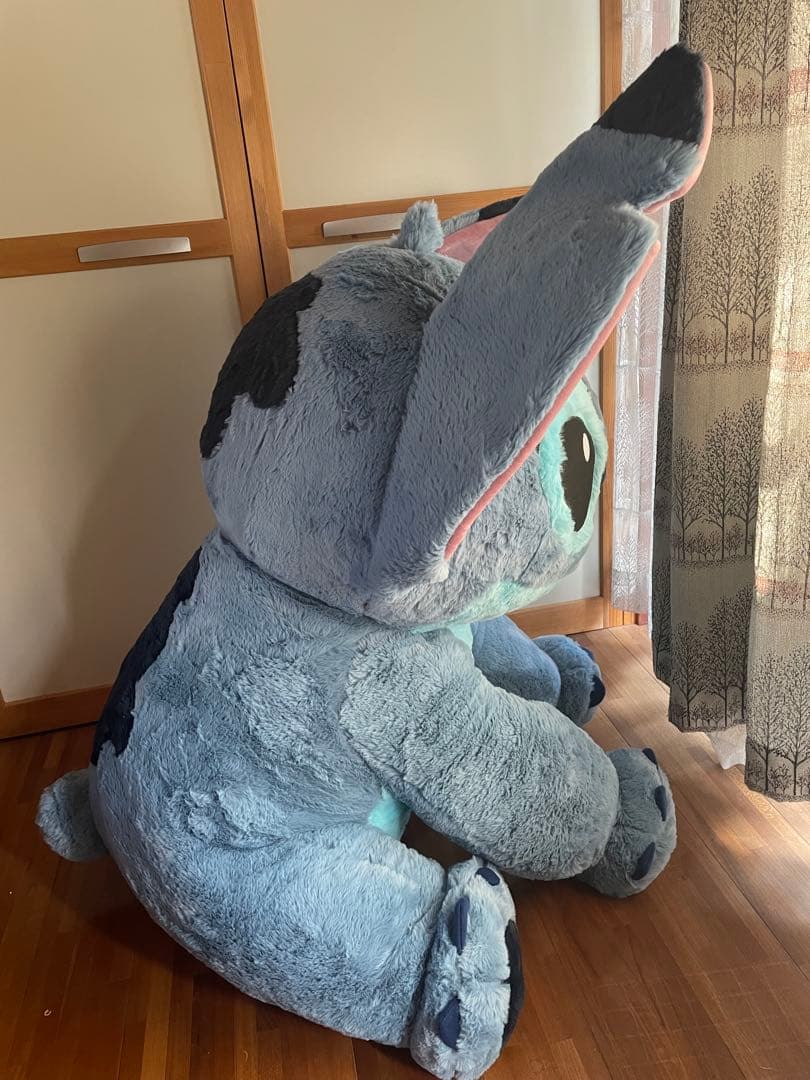 大きなスティッチのぬいぐるみ 約80cm コストコ限定品 ブランケット付き