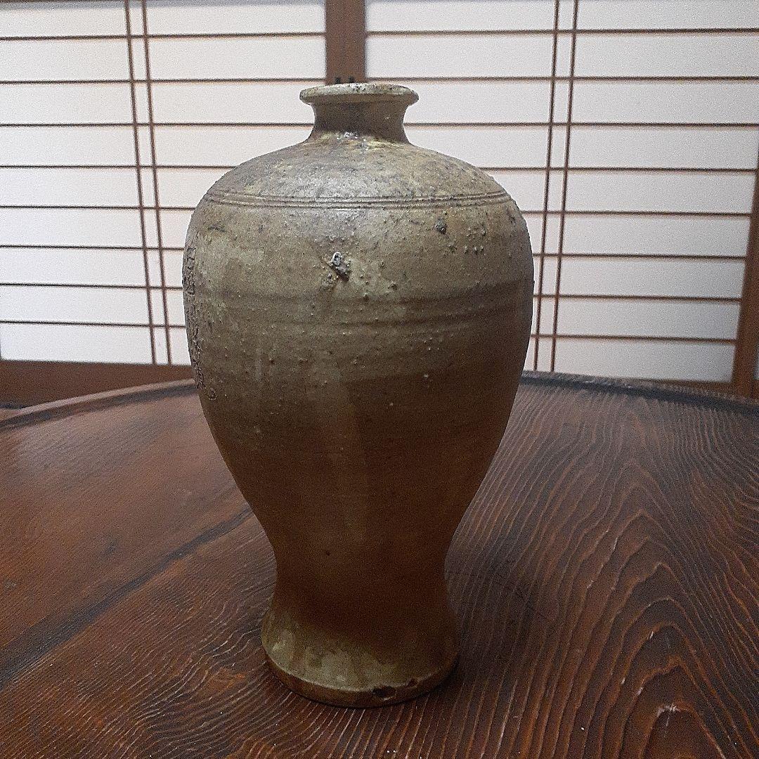 笛吹童子奈良にて購入焼物陶器1970年代古美術美品18✖︎14.5