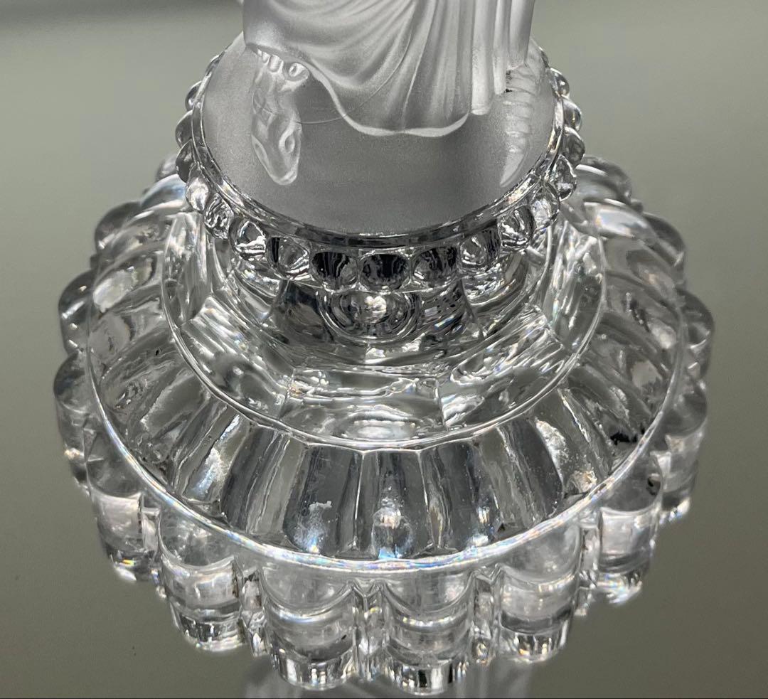 Baccarat バカラ/ ※珍品「マリアと蛇」 フロストガラス 大型作品