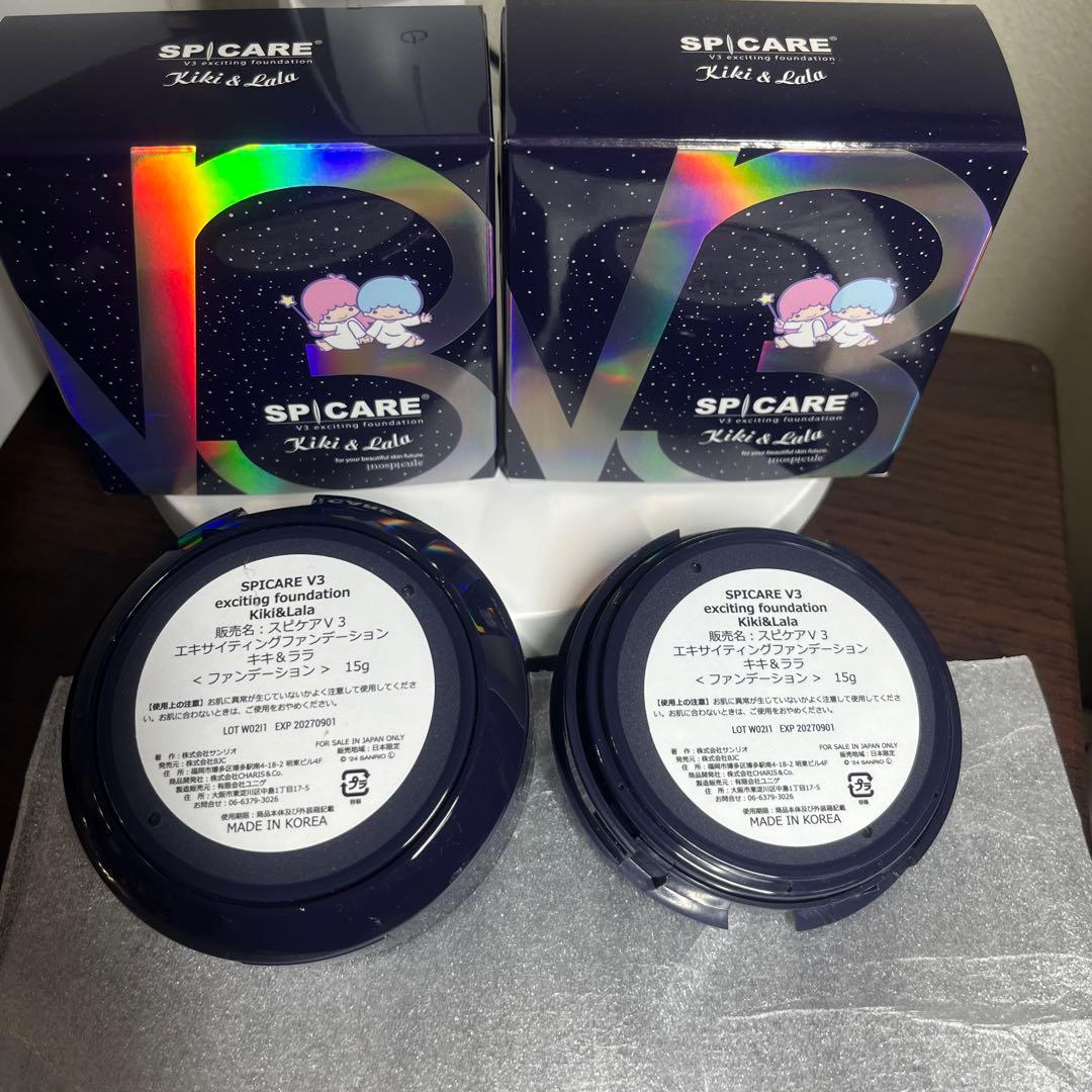 スピケアV3 エキサイティングファンデーション本体&レフィル 新品　正規品保証