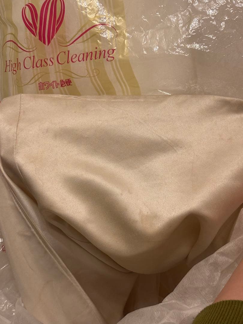 【egm】ドレスプロダクション オーガンジーサテンパフスリーブ（W260）