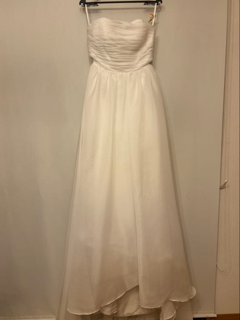 【egm】ドレスプロダクション オーガンジーサテンパフスリーブ（W260）