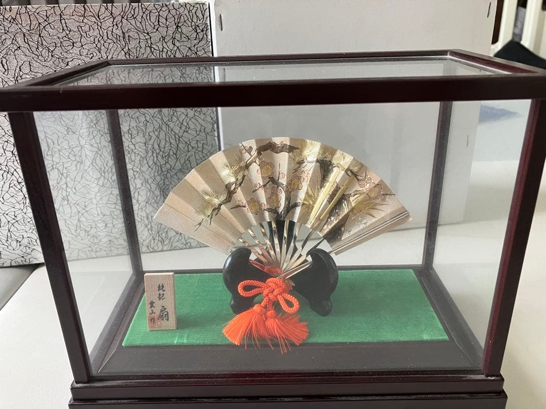 安藤耕斎 あんどうこうさい 柘榴図】扇子