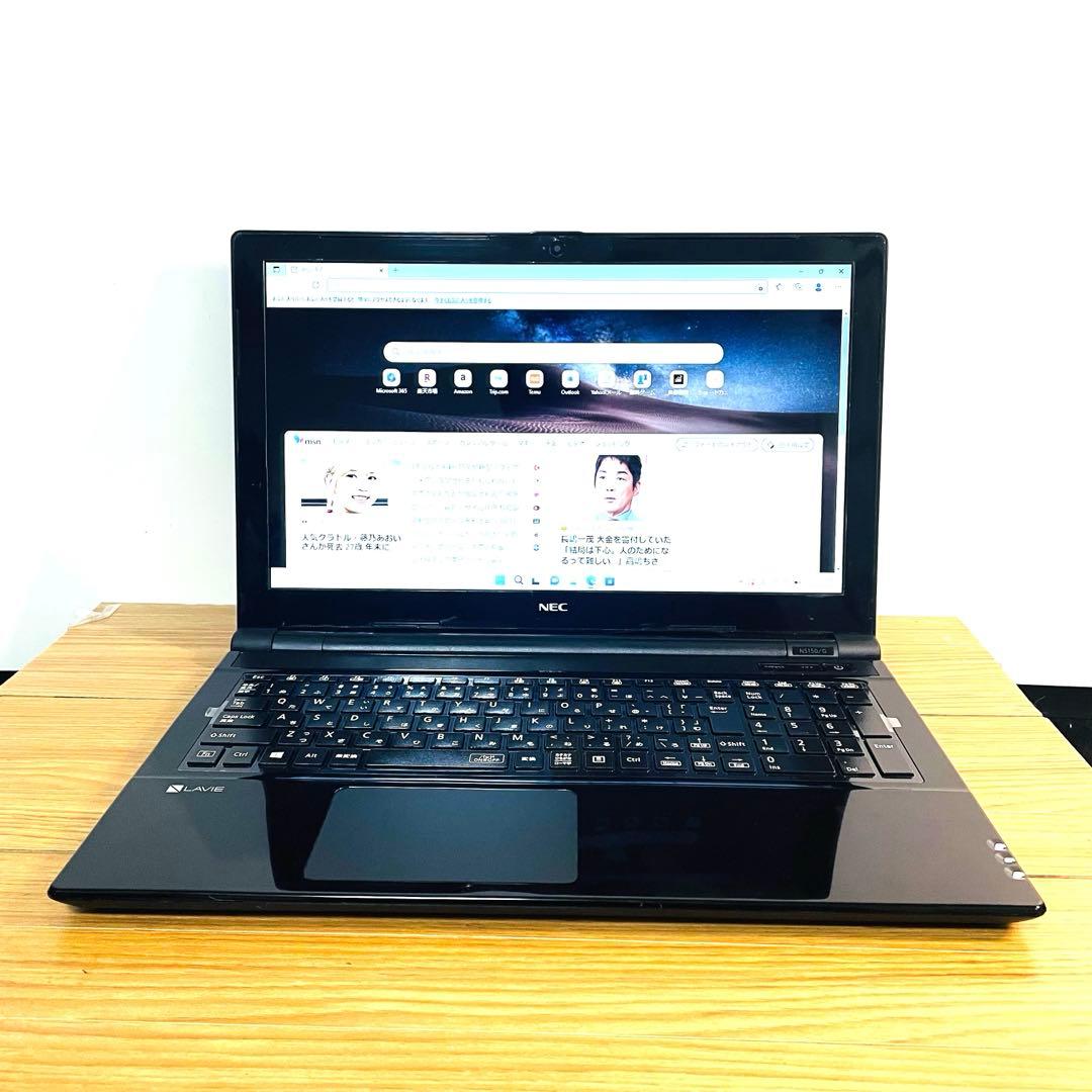 ワインレッドNECノートパソコンwindows11オフィステレワークカメラDVD