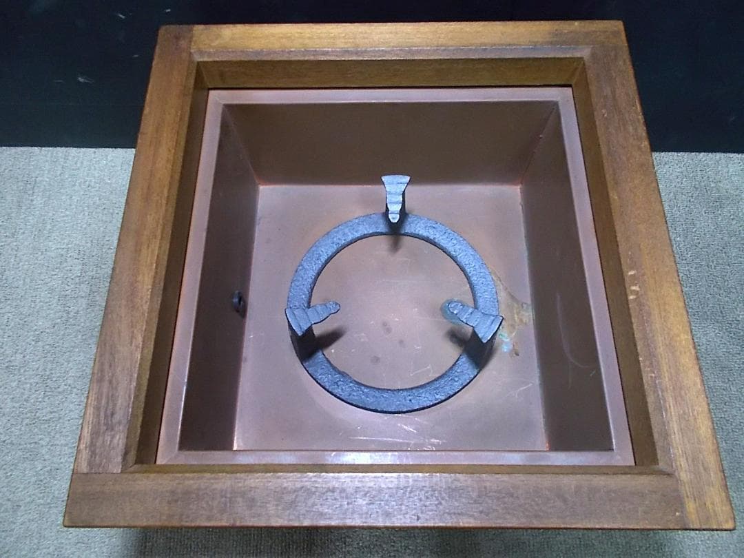 茶道具 置炉セット 八百年の伝統 釜師/菊池政光 茶釜 釜環 未