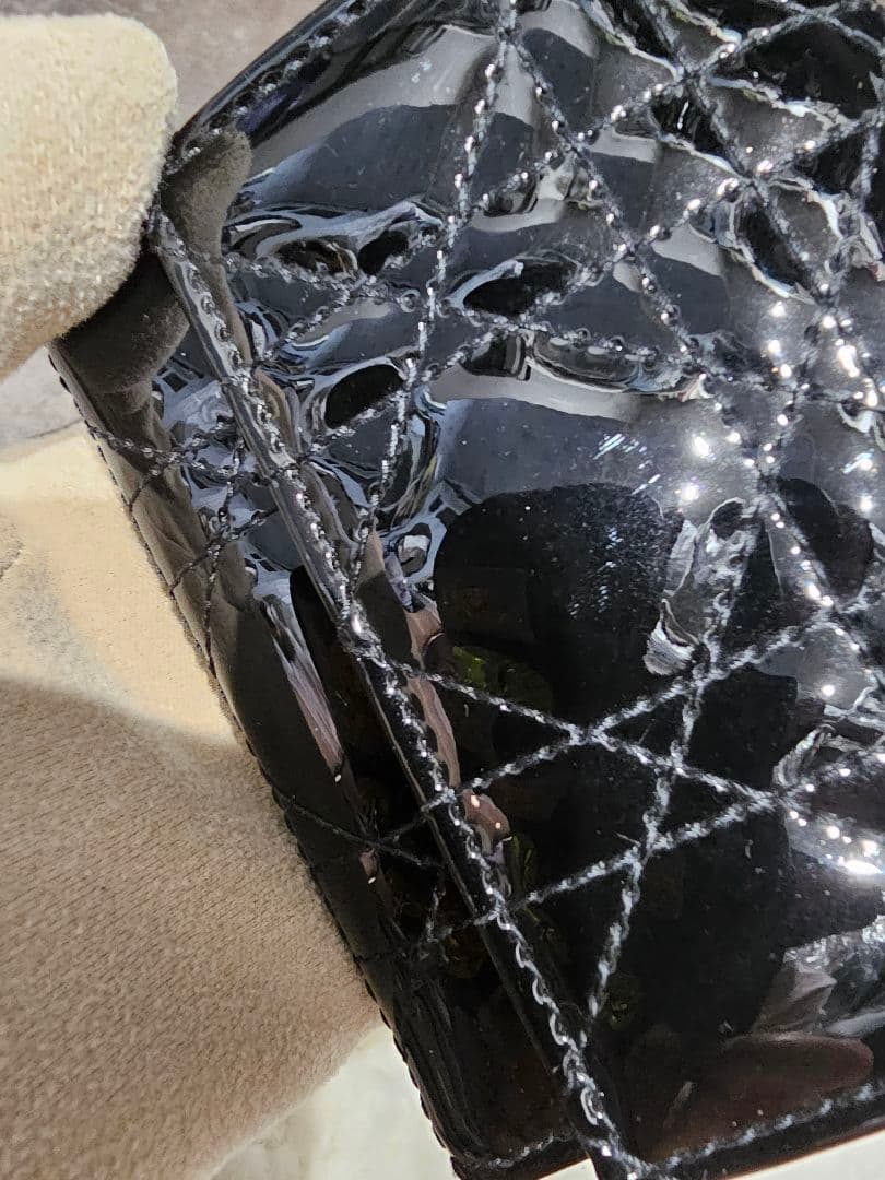 【美品】Lady Dior Lotus クリスチャンディオールミニウォレット