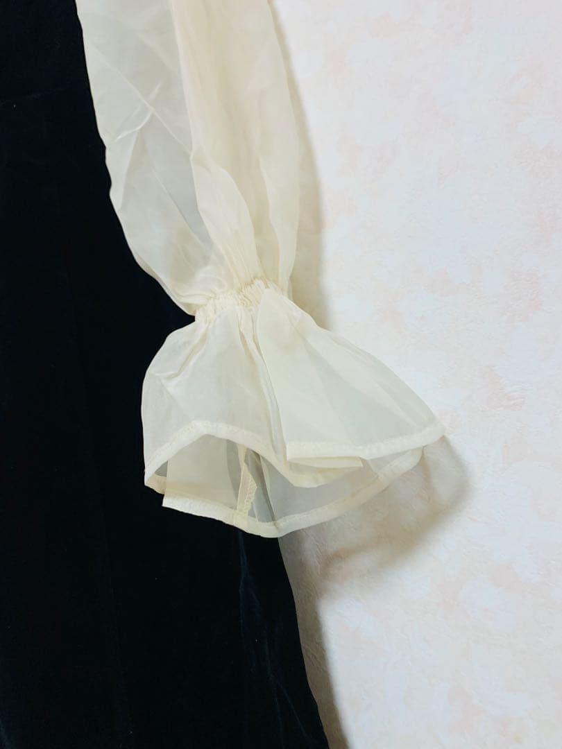 Chico 【SALON by Chico限定】配色シースルータイトロングドレス