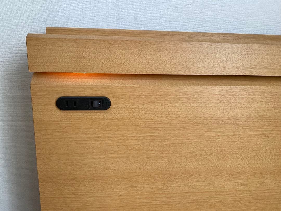 フランスベッド ベッドフレーム 間接照明・コンセント付き (シングルサイズ)