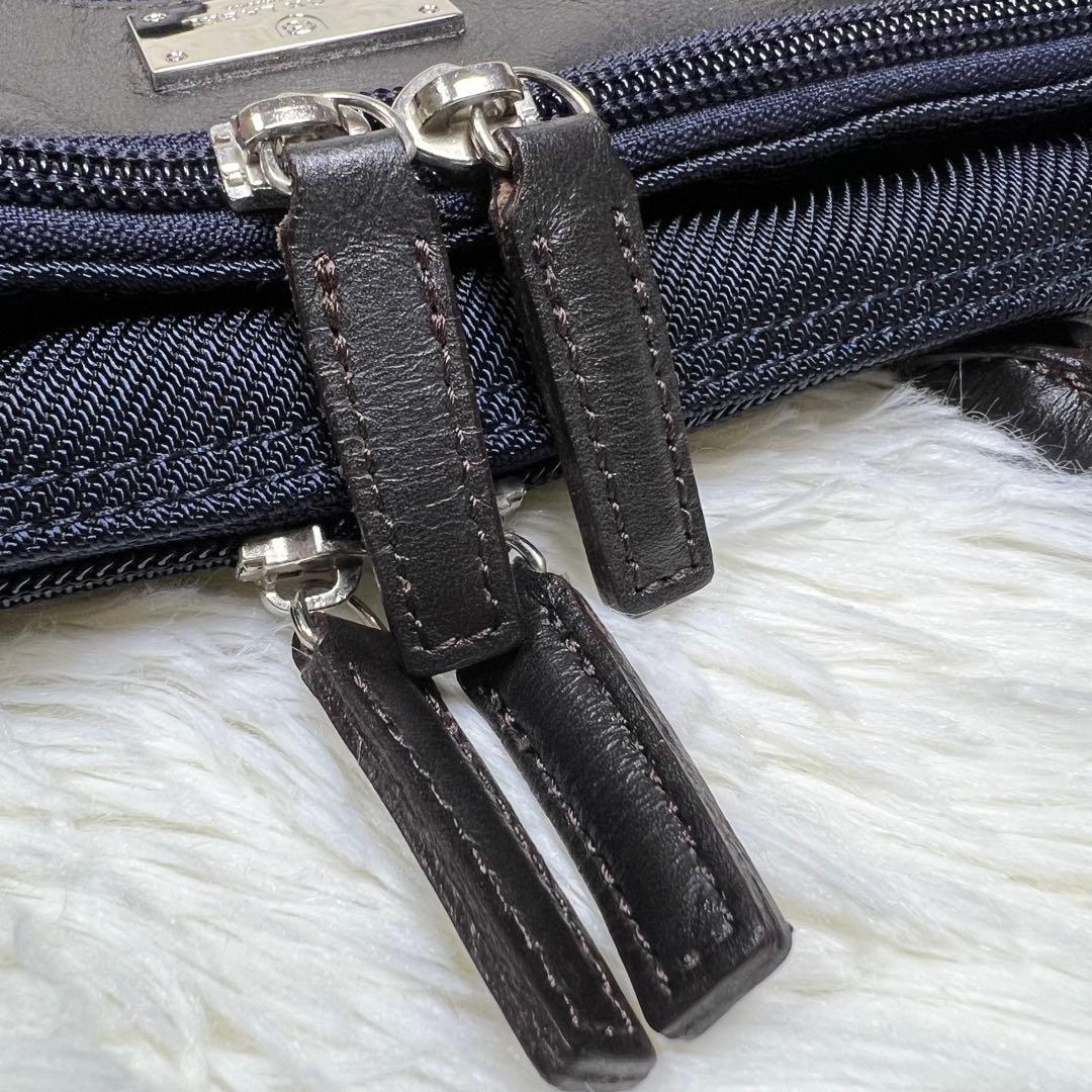 ブラックレーベルクレストブリッジ 2way ビジネスバッグ ネイビー A4収納可