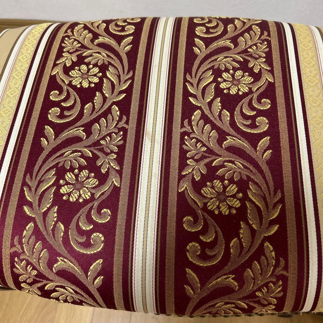 【メルカリ便】2点セット　猫脚　クラシックデザイン ストライプスツール