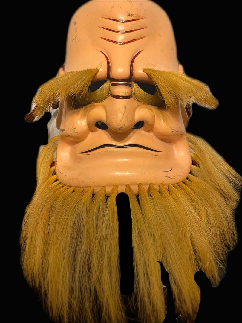 面めん備中神楽面手名槌命清巳作吉備のおもて荒神神楽舞踊大衆演劇